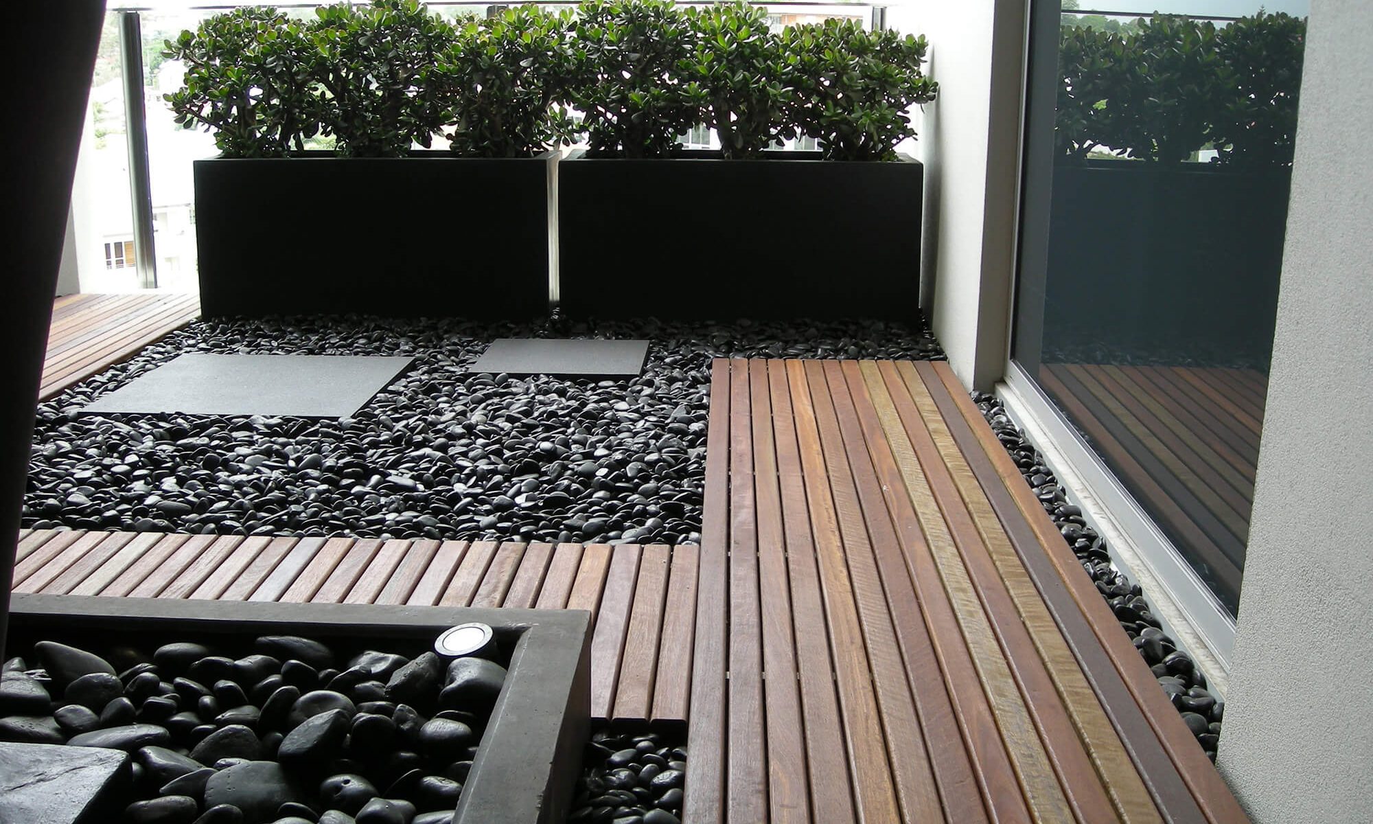 new farm apartment decking