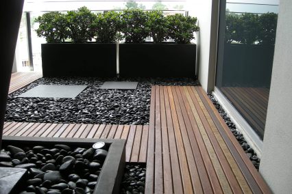 new farm apartment decking