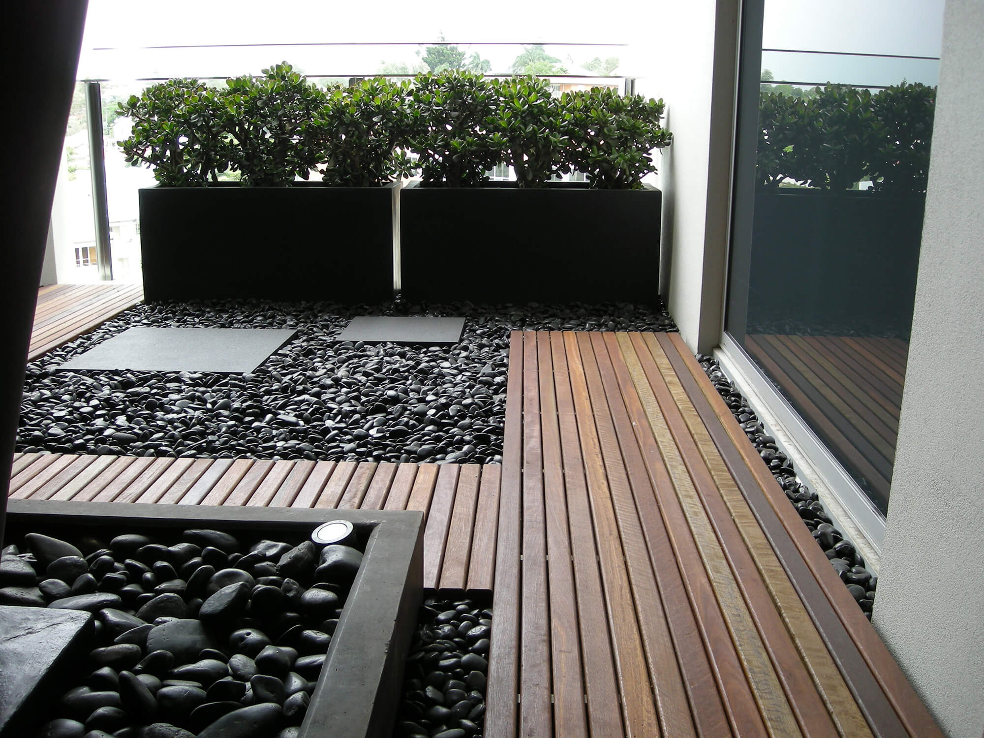 new farm apartment decking